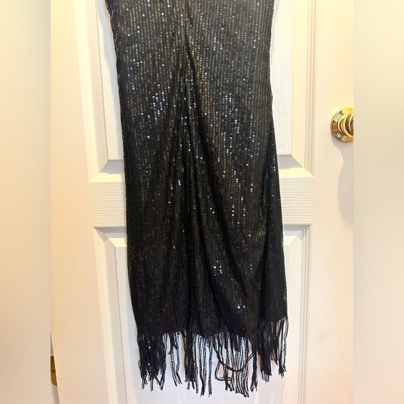 SHEIN Tassel Draped Dress Elegant V
Neck Sleeveless Party Flapper - Picture 7 of 10